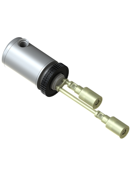 10-207-SS-KR Relay Housing (Flange) + Slosh Shields — Kynar PVDF