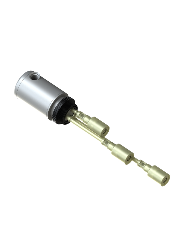 10-306-SS-KR Relay Housing (NPT+Adapter) + Slosh Shields — Kynar PVDF