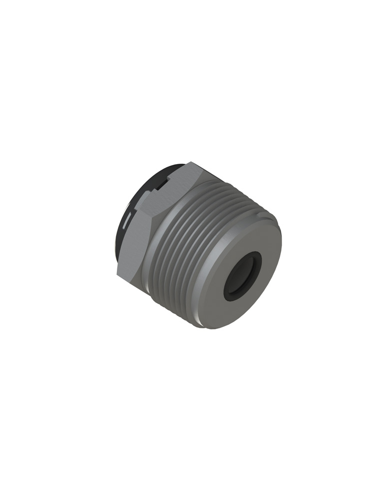 10-700-RS Hex Receptacle C'Bore + O-Ring