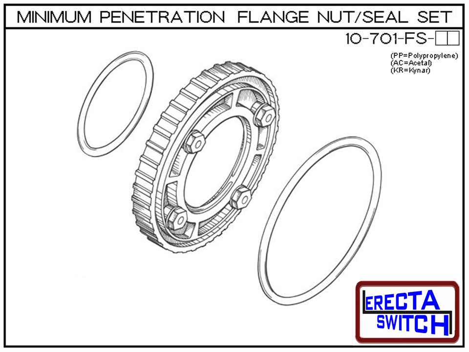 10-701-FS Flange Nut Set (Snap-In)