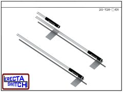 Compac 20-728 exploded view — switch assemblies separated from the 70 inch PVC rod