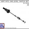 Exploded View - 10-103-SS-PP 2" NPT Vertical Mounted One Level Extended Stem Shielded Level Switch Set (Polypropylene) features a 1-1/4" NPT wiring receptacle providing a weather tight chamber for wire splices, a 2" NPT adapter, extended stem hardware and