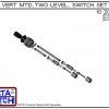 Exploded View - 10-202-AC 1-1/4 Vertical Mounted Two Level Multi Level Switch Set (Acetal) features a 1-1/4" NPT receptacle providing a weather tight chamber for wire splices.Acetal Liquid Level Switch Version is suitable for hydrocarbon applications such