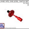 10-104-SS-AC Flange Vertical Mounted One Level Shielded Level Switch Set (Acetal) features a 1-1/4" NPT wiring receptacle providing a weather tight chamber for wire splices, slosh shield and our unique flange nuts.Acetal Liquid Level Switch Version is su