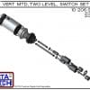 Exploded View - 10-206-KR Multi Level Switch 2" NPT Relay Housing Vertical Mounted Two Level extended Stem Shielded level switch Set (Kynar). 1-1/4" NPT Relay Housing featured in this multi level switch set provides a liquid tight chamber for your control