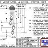 Diagram - 10-403-PP 2" NPT Vertical Mounted Four Level Extended Stem Shielded Multi Level Switch Set features a 1-1/4" NPT wiring receptacle providing a weather tight chamber for wire splices, a 2" NPT adapter, extended stem hardware and slosh shields.Pol