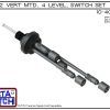 10-403-PP 2" NPT Vertical Mounted Four Level Extended Stem Shielded Multi Level Switch Set features a 1-1/4" NPT wiring receptacle providing a weather tight chamber for wire splices, a 2" NPT adapter, extended stem hardware and slosh shields.Polypropylene