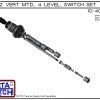 Exploded View - 10-403-PP 2" NPT Vertical Mounted Four Level Extended Stem Shielded Multi Level Switch Set features a 1-1/4" NPT wiring receptacle providing a weather tight chamber for wire splices, a 2" NPT adapter, extended stem hardware and slosh shiel