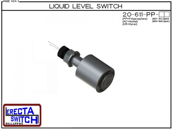 20-611-WO-PP Liquid Level Switch-0