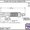 Diagram - The 5-18-KR Visual Flow Indicator is a simple low cost visual flow / no flow indicator. When flow is present the red flow indicator tail is plainly visible in the viewing port. Kynar Flow Indicator Version is suitable for harsh acids, caustics,