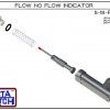 Exploded View - The 5-18-KR Visual Flow Indicator is a simple low cost visual flow / no flow indicator. When flow is present the red flow indicator tail is plainly visible in the viewing port. Kynar Flow Indicator Version is suitable for harsh acids, caus