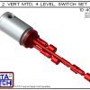 10-406-AC 2" NPT Relay Housing Vertical Mounted Four Level extended Stem Shielded Multi Level Switch Set. 1-1/4" NPT Relay Housing featured in this multi level switch set provides a liquid tight chamber for your control relay or wire splices and a 2" NPT