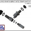 11-895-KR Bimetal 1/4 Bulkhead / Snap-In Bracket Mounted Temperature Switch Set (PVDF Kynar)-5713