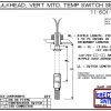 11-801-AC 1/4 Bulkhead Mounted Temperature Probe / Bimetal Temperature Switch Set (Acetal) - OEM 10 Pack -5776