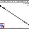 11-801-AC 1/4 Bulkhead Mounted Temperature Probe / Bimetal Temperature Switch Set (Acetal) - OEM 10 Pack -5778