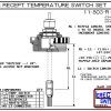 11-803-R-AC 2" NPT Wire Receptacle Temperature Probe / Bimetal Temperature Switch Set (Acetal)-5881