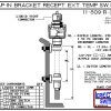11-809-R-PP Snap-In Bracket Mounted Wiring Receptacle Temperature Probe / Bimetal Temperature Switch Set (Polypropylene)-5912