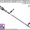 11-809-R-PP Snap-In Bracket Mounted Wiring Receptacle Temperature Probe / Bimetal Temperature Switch Set (Polypropylene)-5911