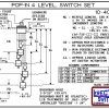 Diagram - 10-408-PP Pop-In Four Level Extended Stem Shielded Multi Level Switch Set features our unique Pop-in wiring receptacle providing a weather tight chamber for wire splices. The Pop-In receptacle cap has a 1/2" center knock out and Multi Level Swit