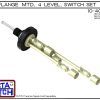 10-404-KR Flange Vertical Mounted Four Level Shielded Multi Level Switch Set features a 1-1/4" NPT wiring receptacle providing a weather tight chamber for wire splices, slosh shields and our unique flange nuts.Kynar Liquid Level Switch version is suitable