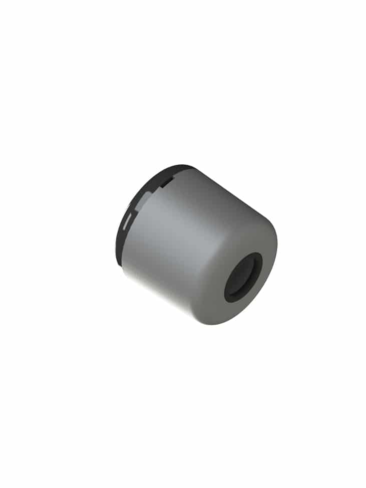 10-701-RT-PP Round Receptacle with C’bore + O ring ¼ NPS Wiring.  (Polypropylene) - 10 Pack