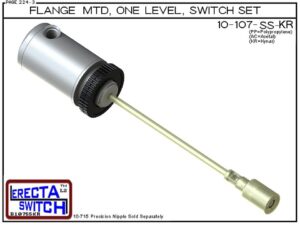 10-107-SS-KR Flange Mtd Relay Housing 1 Lvl Ext Stem Shielded Level Switch Set (PVDF Kynar) - Image 2
