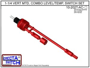 10-202T-AC 1-1/4 Vertical Mounted Combination Level Switch / Temperature Switch Set (Acetal) - Image 2