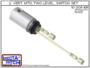 10-206-KR 2" NPT Relay Housing 2 Level Drum Float Switch Set (PVDF Kynar) - OEM 10 Pack - Image 2