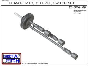10-304-PP Flange Mounted 3 Level Switch Set (Polypropylene) - OEM 10 Pack - Image 2