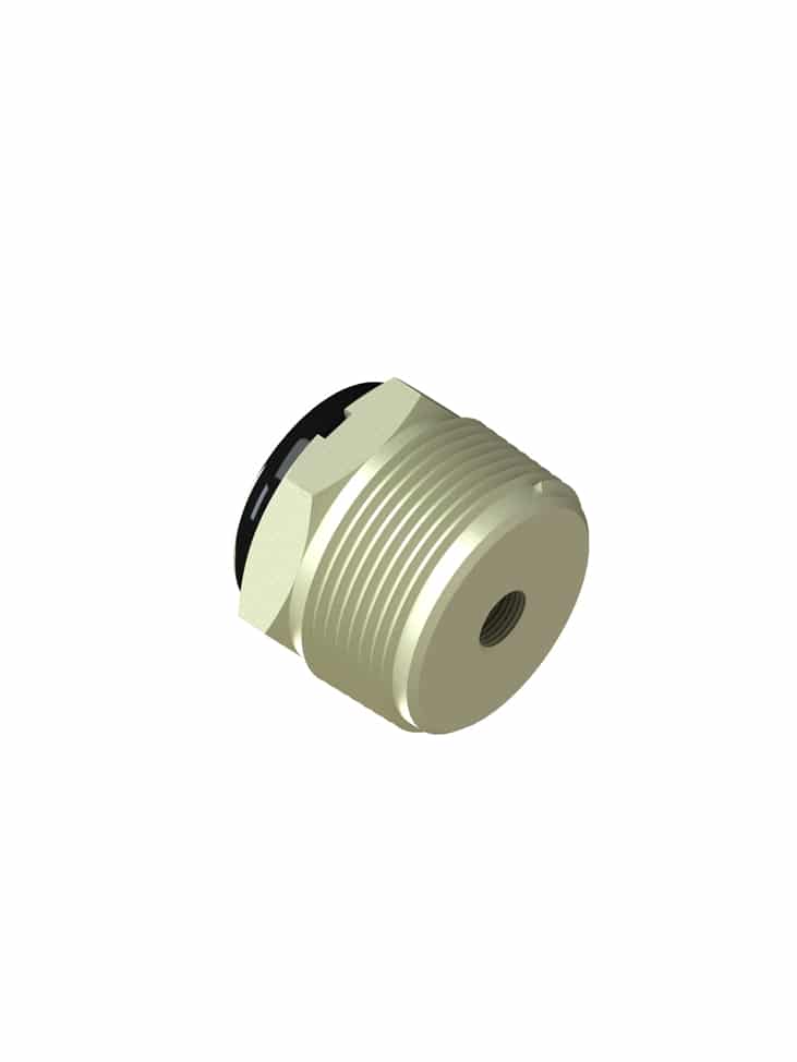 10-700-R3-KR 1-1/4  (1/8 NPT THD) Wiring Receptacle (PVDF Kynar) - 10 Pack