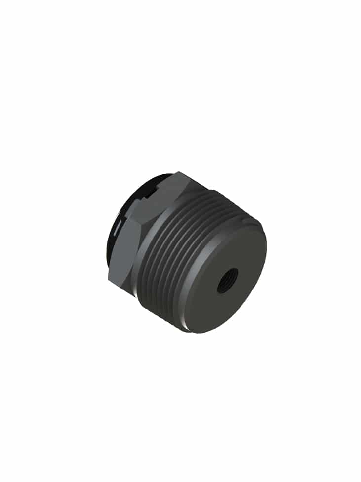 10-700-R3-PP 1-1/4  (1/8 NPT THD) Wiring Receptacle (Polypropylene) - 10 Pack