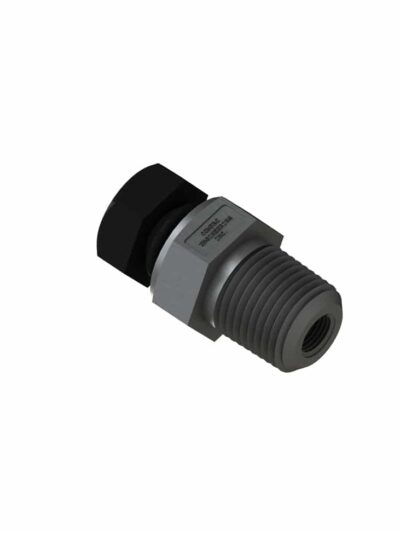 10-703-BH ¼” male to ½” male to 1/8 bulk head fitting (Polypropylene)