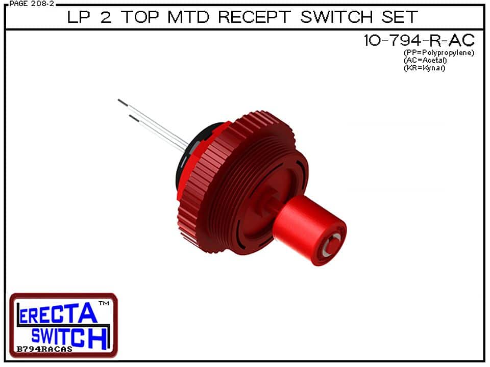 10-794-R-AC LP 2 Top MTD Recept Level Switch Set (Acetal) - Image 2