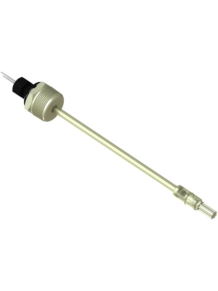 11-802-R-KR 1-1/4 Mounted Wire Receptacle Temperature Probe / Bimetal Temperature Switch Set (PVDF Kynar) - OEM 10 Pack
