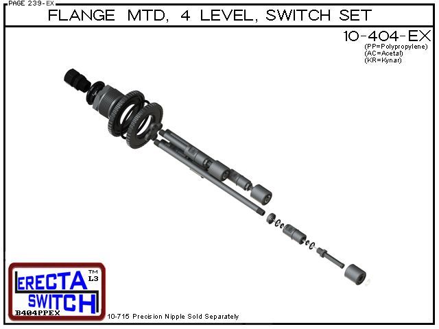 10-404-AC Flange MTD 4 Level Float Switch Set - OEM 10 Pack - Image 4