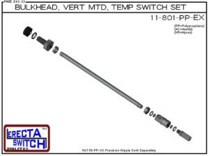 11-801-AC 1/4 Bulkhead Mounted Temperature Probe / Bimetal Temperature Switch Set (Acetal) - OEM 10 Pack - Image 4