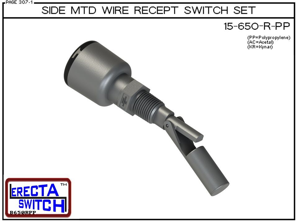 15-650-R-PP Side MTD Wire Recept Level Switch Set - Image 2