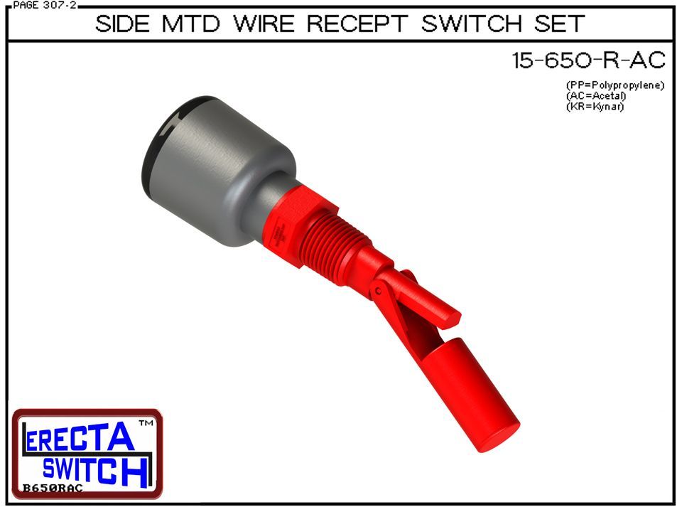 15-650-R-AC Side MTD Wire Recept Level Switch Set - Image 2