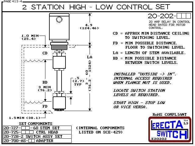 20-202-KR-120 2 Station High - Low Control Set - Image 3